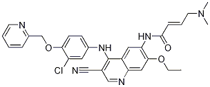 N-[4-[[3-chloro-4-(2-pyridinylmethoxy)phenyl]amino]-3-cyano-7-ethoxy-6-quinolinyl]-4-(dimethylamino)-2-butenamide Structure,876310-02-0Structure