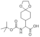 2-(Tert-butoxycarbonylamino)-2-(1,4-dioxaspiro[4.5]decan-8-yl)acetic acid Structure,876761-75-0Structure