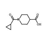 1-(Cyclopropylcarbonyl)piperidine-4-carboxylic acid Structure,876866-50-1Structure