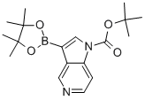 Tert-butyl 3-(4,4,5,5-tetramethyl-1,3,2-dioxaborolan-2-yl)-1h-pyrrolo[3,2-c]pyridine-1-carboxylate Structure,877060-60-1Structure