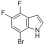 7-Bromo-4,5-difluoro-1h-indole Structure,877160-16-2Structure