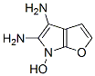 6H-furo[2,3-b]pyrrole-4,5-diamine,6-hydroxy- Structure,877397-07-4Structure