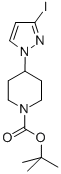 1-Piperidinecarboxylic acid, 4-(3-iodo-1H-pyrazol-1-yl)-, 1,1-dimethylethyl ester Structure,877401-19-9Structure