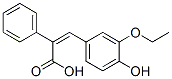 (2Z)-3-(3-ethoxy-4-hydroxyphenyl)-2-phenylacrylic acid Structure,87751-73-3Structure