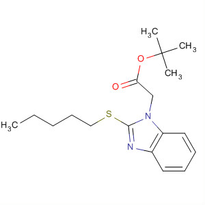 Tert-butyl (2-pentylsulfanyl-benzoimidazol-1-yl)-acetate Structure,877623-51-3Structure