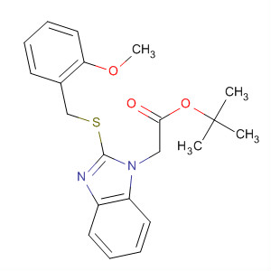 Tert-butyl [2-(2-methoxy-benzylsulfanyl)-benzoimidazol-1-yl]-acetate Structure,877623-65-9Structure