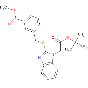 Tert-butyl [2-(3-methoxycarbonyl-benzylsulfanyl)-benzoimidazol-1-yl]-acetate Structure,877624-16-3Structure