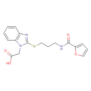 (2-{3-[(Furan-2-carbonyl)-amino]-propylsulfanyl}-benzoimidazol-1-yl)-acetic acid Structure,877625-58-6Structure