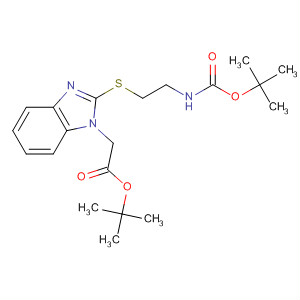 Tert-butyl [2-(2-tert-butoxycarbonylamino-ethylsulfanyl)-benzoimidazol-1-yl]-acetate Structure,877626-82-9Structure