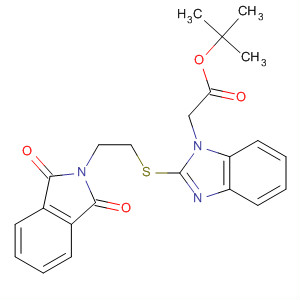 Tert-butyl {2-[2-(1,3-dioxo-1,3-dihydro-isoindol-2-yl)-ethylsulfanyl]-benzoimidazol-1-yl}-acetate Structure,877626-87-4Structure