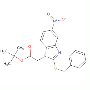 Tert-butyl (2-benzylsulfanyl-5-nitro-benzoimidazol-1-yl)-acetate Structure,877627-48-0Structure