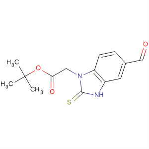 Tert-butyl (5-formyl-2-mercapto-benzoimidazol-1-yl)-acetate Structure,877628-59-6Structure