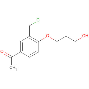 1-[3-Chloromethyl-4-(3-hydroxy-propoxy)-phenyl]-ethanone Structure,877629-02-2Structure