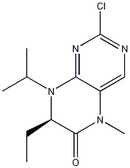 (7R)-2-chloro-7-ethyl-7,8-dihydro-5-methyl-8-(1-methylethyl)-6(5h)-pteridinone Structure,877676-50-1Structure