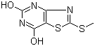 5,7-Dihydroxy-2-(methylthio)thiazolo[4,5-d]pyrimidine Structure,87789-29-5Structure