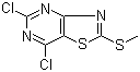 5,7-Dichloro-2-methylsulfanyl-thiazolo[4,5-d]pyrimidine Structure,87789-35-3Structure