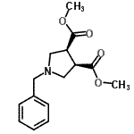 Cis-dimethyl 1-benzyl-3,4-pyrrolidinedicarboxylate Structure,87813-06-7Structure