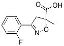 3-(2-Fluorophenyl)-5-methyl-4,5-dihydroisoxazole-5-carboxylic acid Structure,878427-02-2Structure