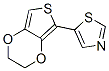 Thiazole, 5-(2,3-dihydrothieno[3,4-b]-1,4-dioxin-5-yl)- Structure,878801-62-8Structure