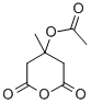 3-Acetoxy-3-methylpentane-1,5-dioic acid anhydride Structure,87894-65-3Structure