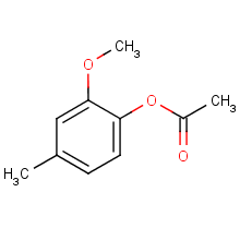 Phenol, 2-methoxy-4-methyl-, acetate Structure,879-67-4Structure