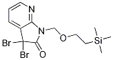 3,3-Dibromo-1-((2-(trimethylsilyl)ethoxy)methyl)-1h-pyrrolo[2,3-b]pyridin-2(3h)-one Structure,879132-47-5Structure