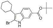 Tert-butyl2-bromo-3-cyclohexyl-1h-indole-6-carboxylate Structure,879498-90-5Structure