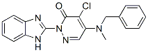 3(2H)-pyridazinone,2-(1h-benzimidazol-2-yl)-4-chloro-5-[methyl(phenylmethyl)amino]- Structure,879568-33-9Structure