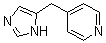 Pyridine, 4-(1H-imidazol-4-ylmethyl)- Structure,87976-03-2Structure