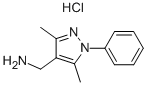 (3,5-Dimethyl-1-phenyl-1h-pyrazol-4-yl)methylamine hydrochloride Structure,879896-52-3Structure