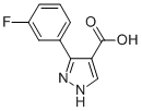 3-(3-Fluorophenyl)-1h-pyrazole-4-carboxylic acid Structure,879996-69-7Structure