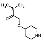 N,N-Dimethyl-2-(4-piperidinyloxy)acetamide Structure,880361-97-7Structure