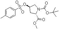 Boc-trans-4-tosyloxy-l-proline methyl ester Structure,88043-21-4Structure