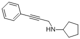 N-(3-phenylprop-2-ynyl)cyclopentanamine Structure,880804-47-7Structure