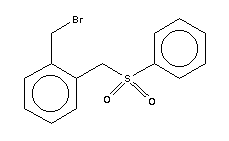 1-Bromomethyl-2-[(phenylsulfonyl)methyl]benzene Structure,88116-02-3Structure