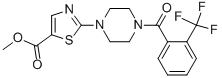 2-[4-(2-Trifluoromethylbenzoyl)piperazin-1-yl]thiazole-5-carboxylic acid methyl ester Structure,881384-32-3Structure