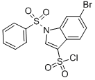 6-Bromo-1-phenylsulfonyl-3-chlorosulfonylindol Structure,881406-31-1Structure