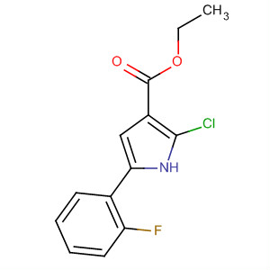 Ethyl 2-chloro-5-(2-fluorophenyl)-1h-pyrrole-3-carboxylate Structure,881674-01-7Structure