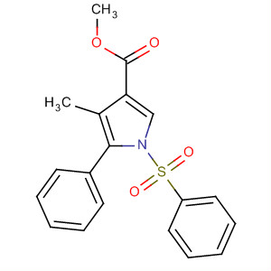 Methyl 4-methyl-5-phenyl-1-(phenylsulfonyl)-1h-pyrrole-3-carboxylate Structure,881675-49-6Structure