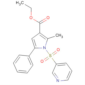 Ethyl 2-methyl-5-phenyl-1-(pyridin-3-ylsulfonyl)-1h-pyrrole-3-carboxylate Structure,881675-59-8Structure