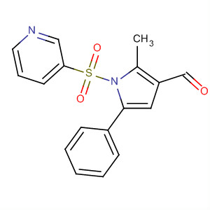 2-Methyl-5-phenyl-1-(pyridin-3-ylsulfonyl)-1h-pyrrole-3-carbaldehyde Structure,881676-44-4Structure