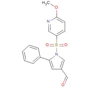 1-[(6-Methoxypyridin-3-yl)sulfonyl]-5-phenyl-1h-pyrrole-3-carbaldehyde Structure,881676-92-2Structure