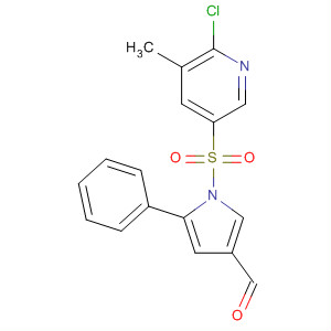 1-[(6-Chloro-5-methylpyridin-3-yl)sulfonyl]-5-phenyl-1h-pyrrole-3-carbaldehyde Structure,881677-00-5Structure