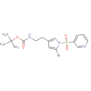 Tert-butyl {[5-bromo-1-(pyridin-3-ylsulfonyl)-1h-pyrrol-3-yl]methyl}methylcarbamate Structure,881678-18-8Structure