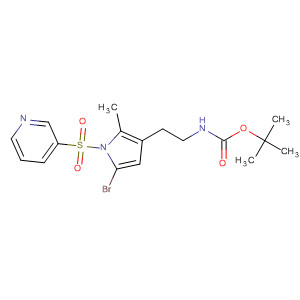 Tert-butyl {1-[5-bromo-2-methyl-1-(pyridin-3-ylsulfonyl)-1h-pyrrol-3-yl]methyl}methylcarbamate Structure,881678-44-0Structure