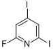 2,4-Diiodo-6-fluoropyridine Structure,882170-39-0Structure