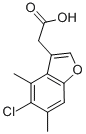 (5-Chloro-4,6-dimethyl-1-benzofuran-3-yl)acetic acid Structure,882248-22-8Structure