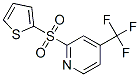 Pyridine,2-(2-thienylsulfonyl)-4-(trifluoromethyl)- Structure,882292-13-9Structure