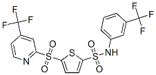 2-Thiophenesulfonamide,n-[3-(trifluoromethyl)phenyl]-5-[[4-(trifluoromethyl)-2-pyridinyl]sulfonyl]- Structure,882292-76-4Structure