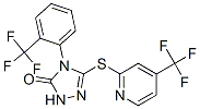 3H-1,2,4-triazol-3-one,2,4-dihydro-4-[2-(trifluoromethyl)phenyl]-5-[[4-(trifluoromethyl)-2-pyridinyl]thio]- Structure,883028-74-8Structure